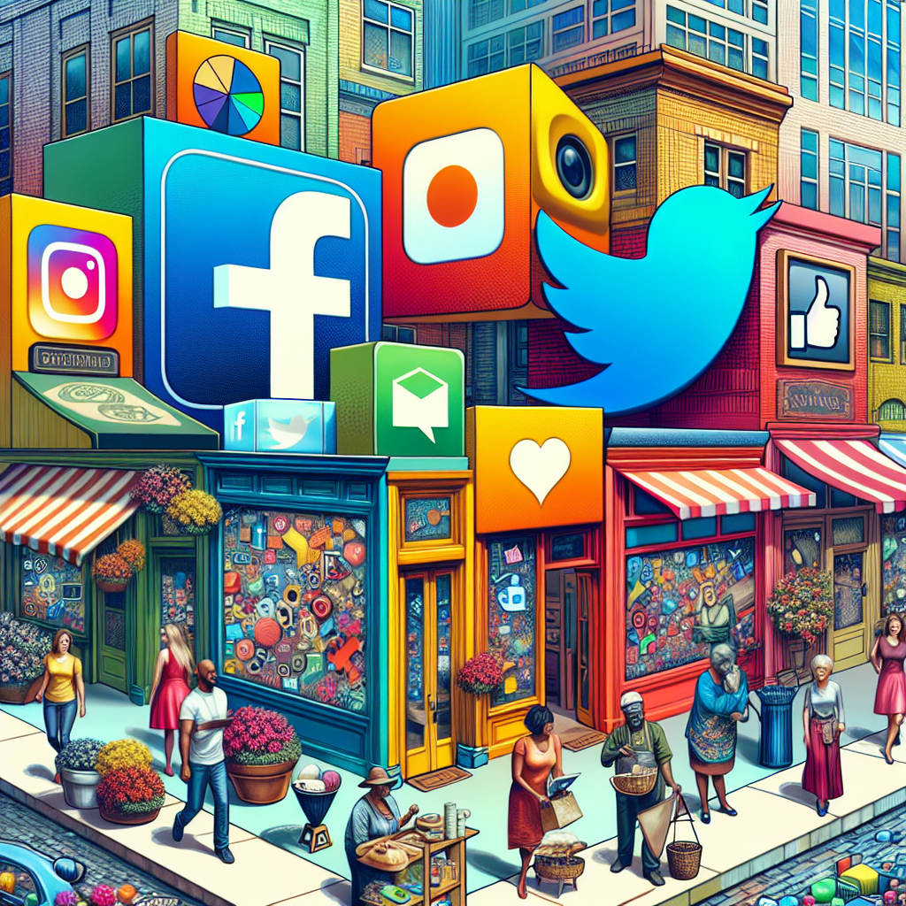 redes sociales para comercios